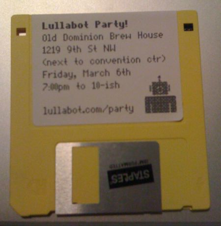 DrupalCon DC Lullabot Floppy Disk Invite DrupalCon DC Lullabot Floppy Disk Invite